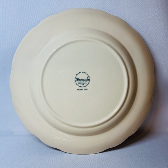 Franciscan Desert Rose Vintage Dinner Plates Johnson Bros England 10 5/8” TWO PC - Picture 5 of 8